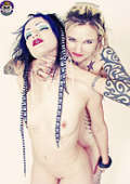 pale young gothicsluts in erotic lesbian action
