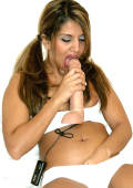 Indian swinger girl plays with big plastic dildo