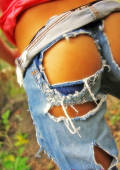 teen cutie looking HOT in her jeans