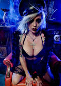 kinky gothic military model Bridget