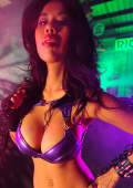 big boobs in green and purple settings