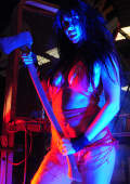 action girl with warax