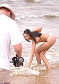 Young virgin teen have first photosession on the beach