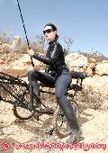 outdoor training kinky latex and rubber ponygirls 5